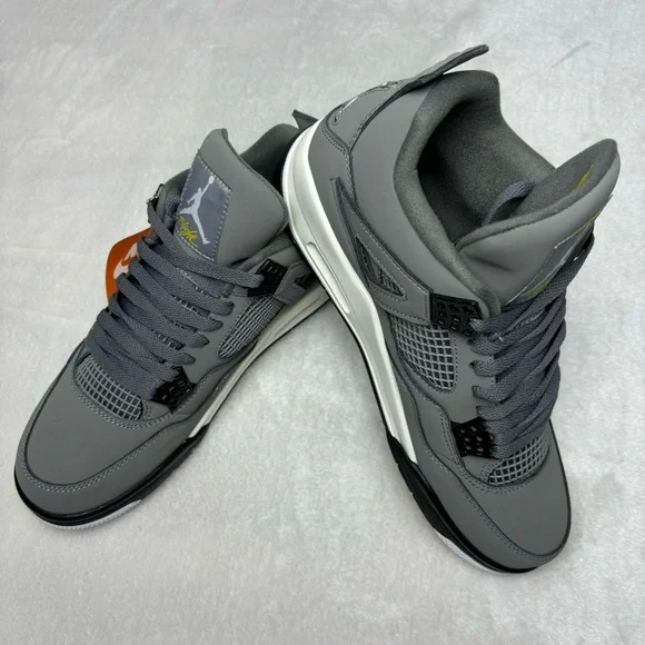 Men's Gray/Black Sneakers -Brand New Retro 4 Cool Grey